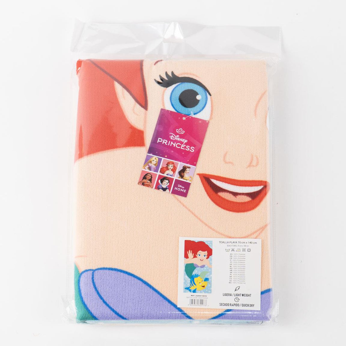 Disney Arielle, die Meerjungfrau Polyester Strandtuch für Kinder 70 × 140 cm 250 gsm