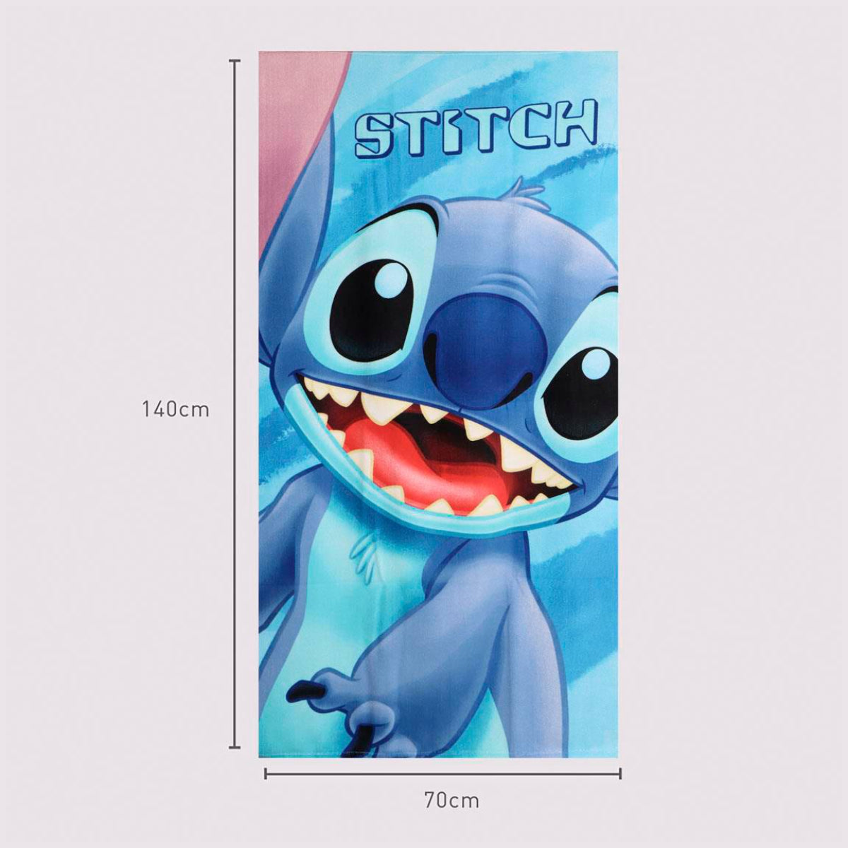 Disney Stitch 140x70 cm Kinder Badetuch Handtuch weich leicht schnelltrocknend Strandtuch