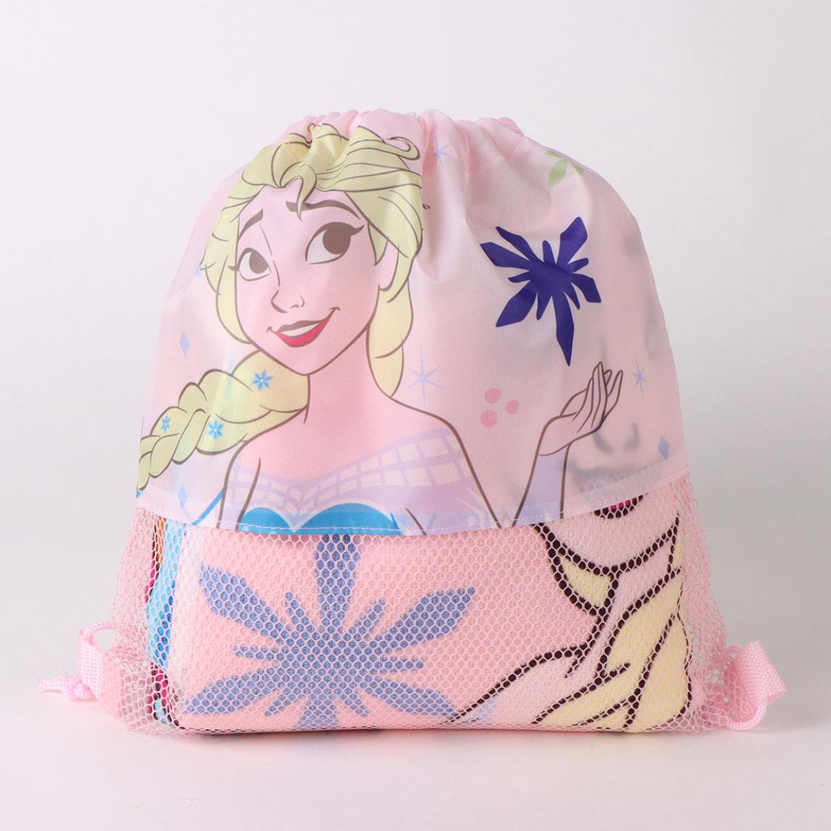 Disney Frozen Set Strandtuch 70 × 140 cm Baseballkappe und Turnbeutel für Kinder