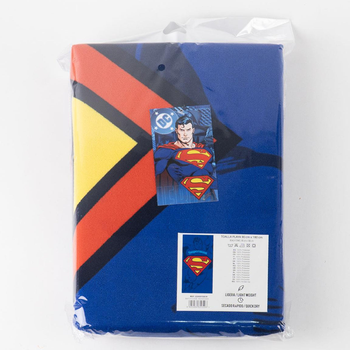 Superman Polyester Strandtuch 90 × 180 cm 250 gsm pflegeleicht