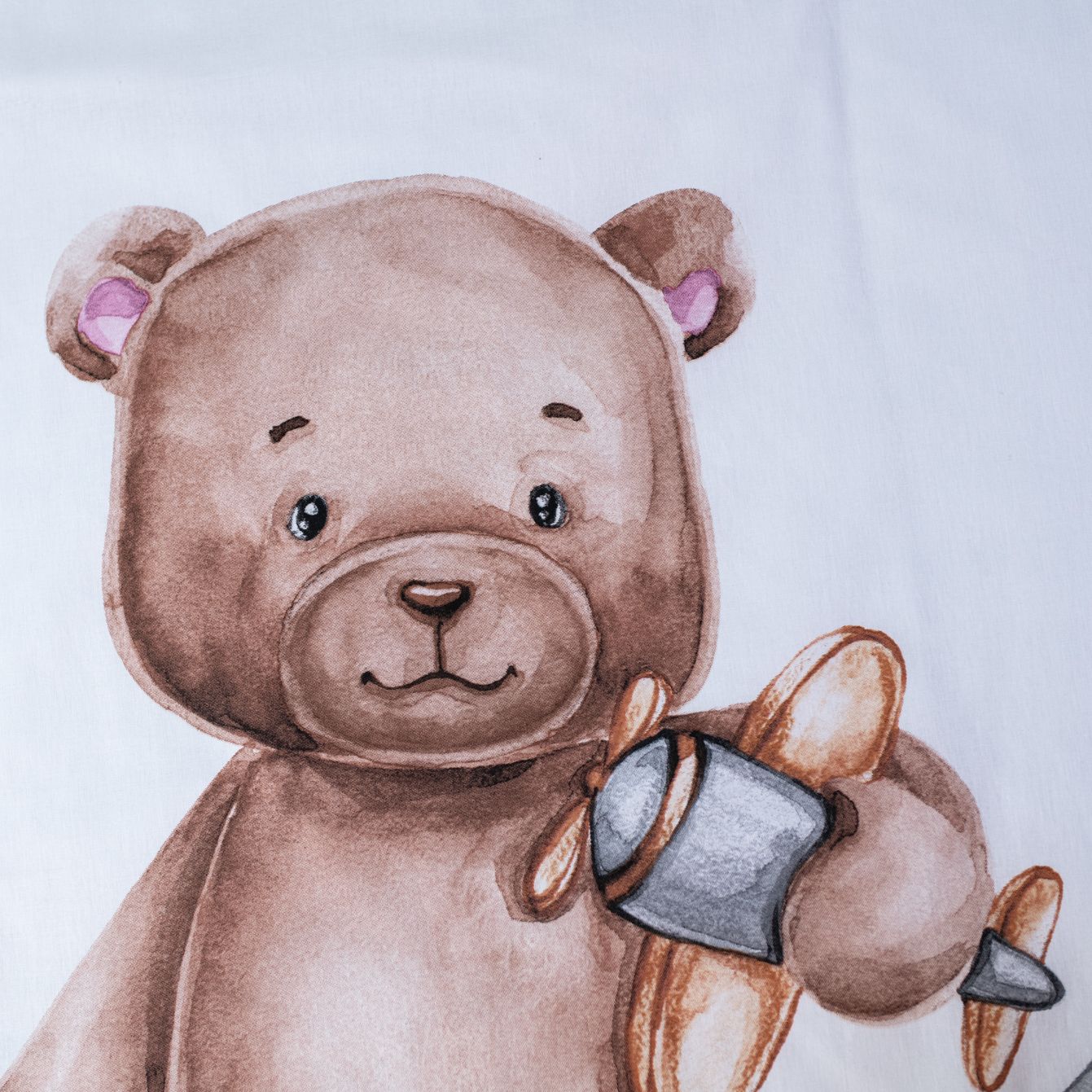 Teddy Bear Kinderbettwäsche – Bettbezug 100x135 cm & Kissenbezug 40x60 cm