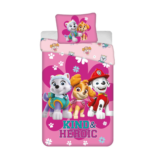 Paw Patrol Design Kuschelige Bettwäsche Baumwolle, 140x200 cm & 50x70 cm