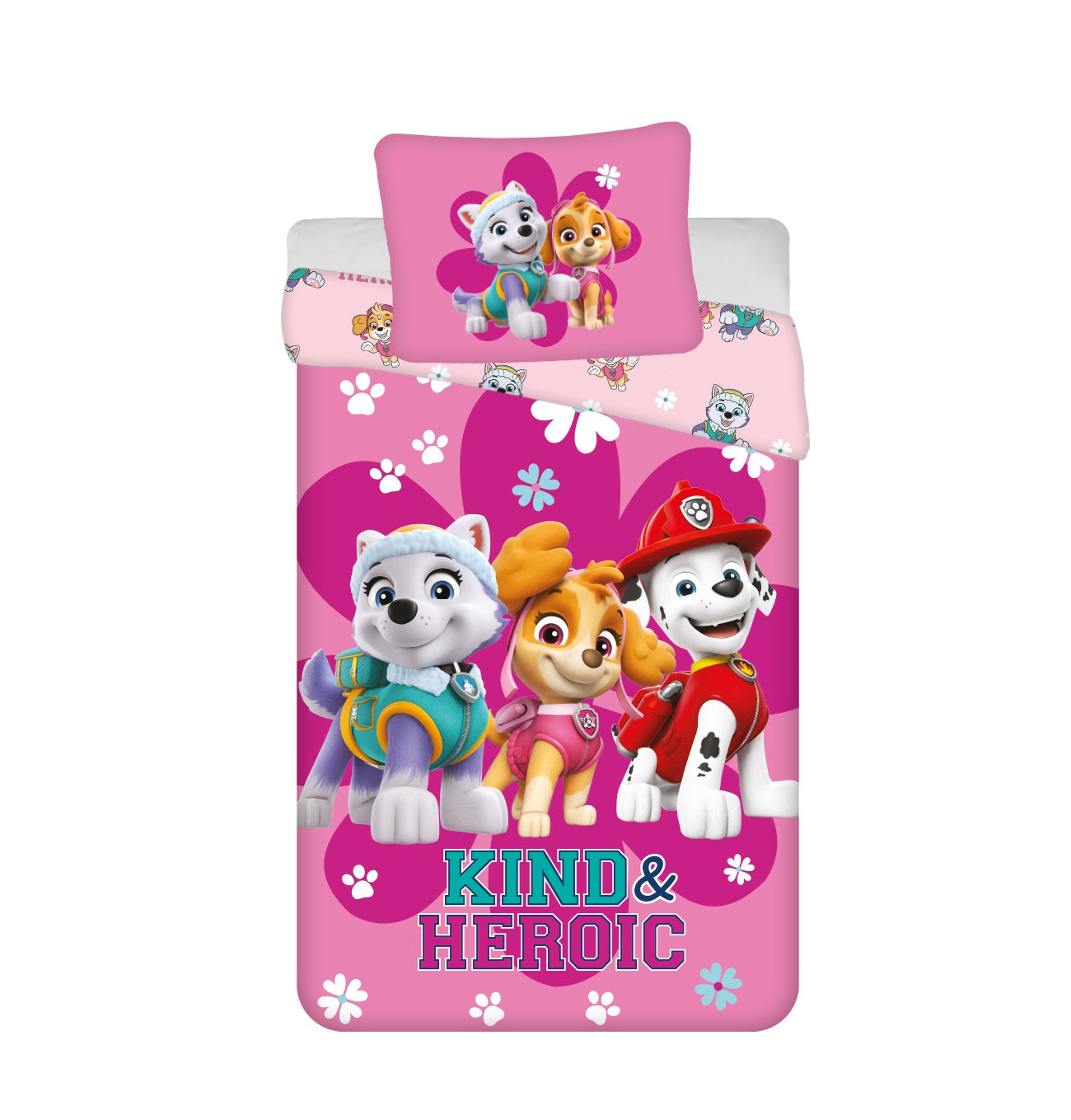 Paw Patrol Design Kuschelige Bettwäsche Baumwolle, 140x200 cm & 60 x 80 cm