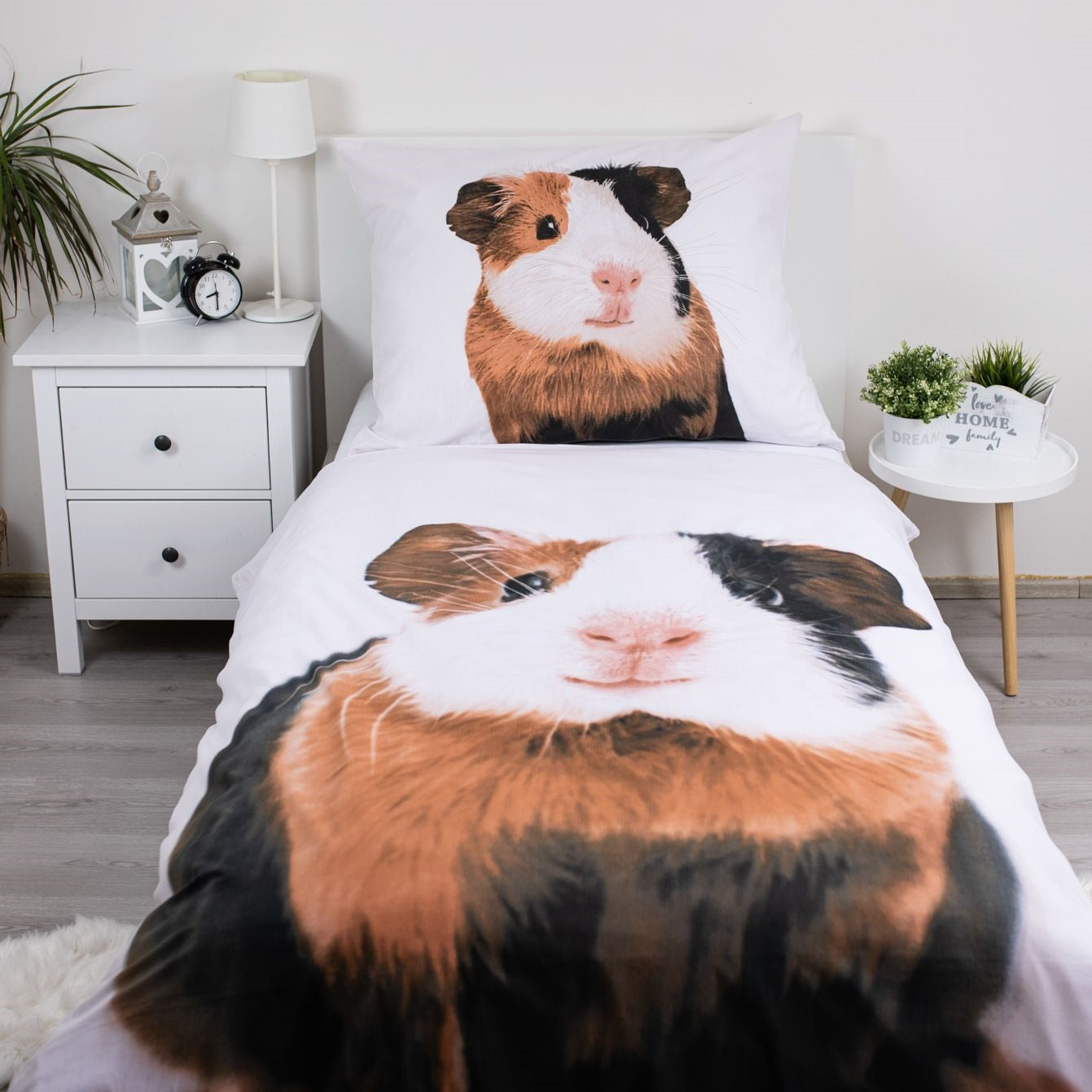 Meerschweinchen Design Bettwäsche aus Baumwolle, 140x200 cm & 70x90 cm