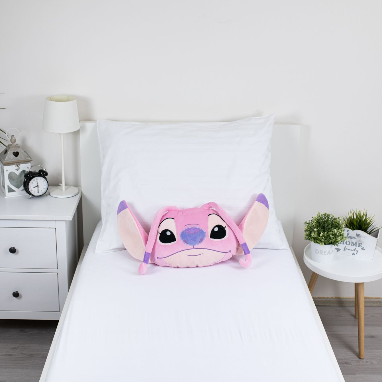 Lilo & Stitch Kissen – Angel Pink Dekokissen in 3D-Optik für Sofa & Bett