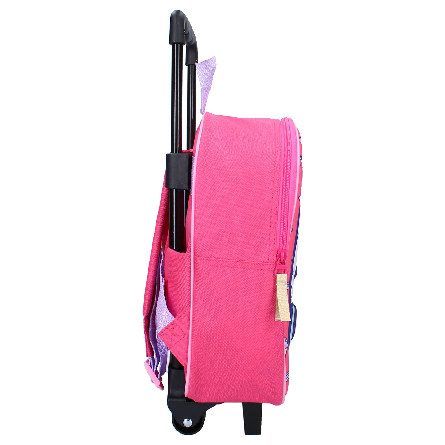 Hello Kitty 3D Trolley Rucksack – Rosa Trolley mit abnehmbarem Griff und robusten Rollen