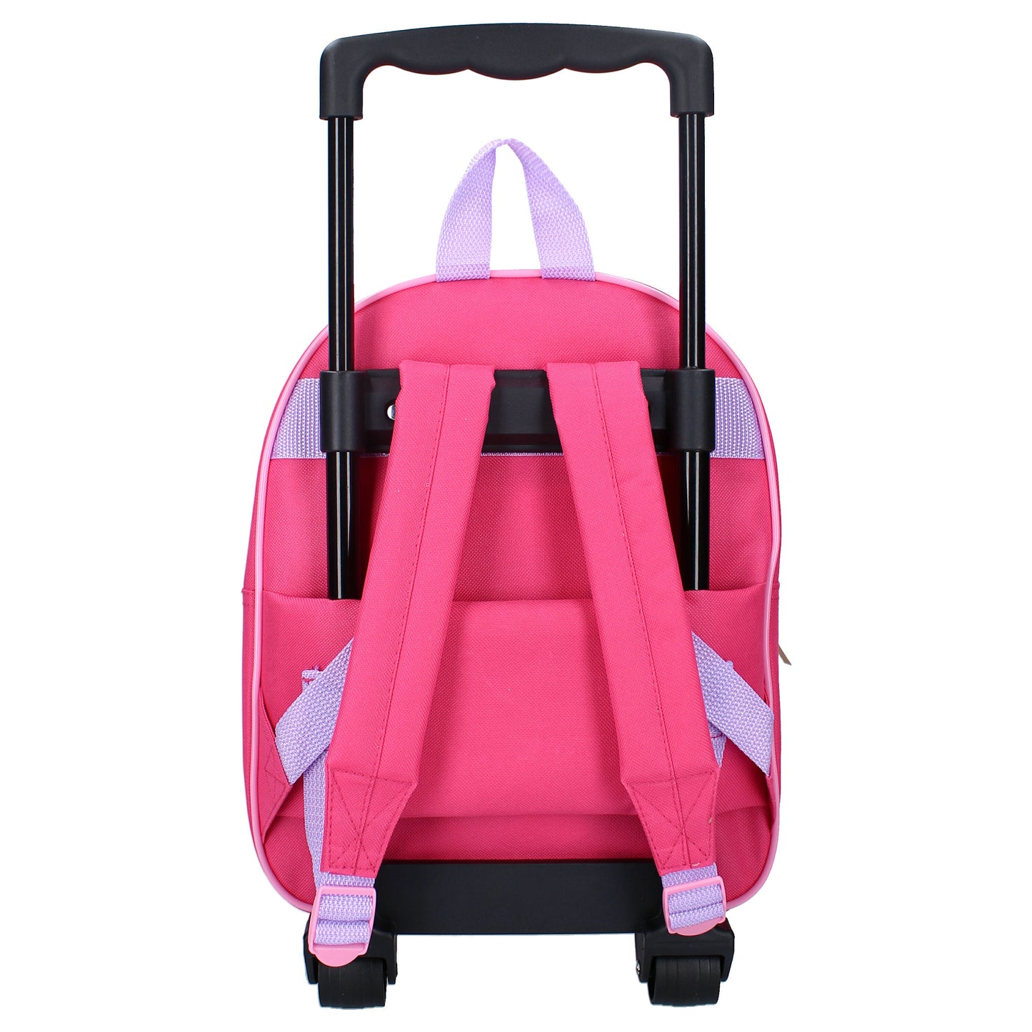 Hello Kitty 3D Trolley Rucksack – Rosa Trolley mit abnehmbarem Griff und robusten Rollen