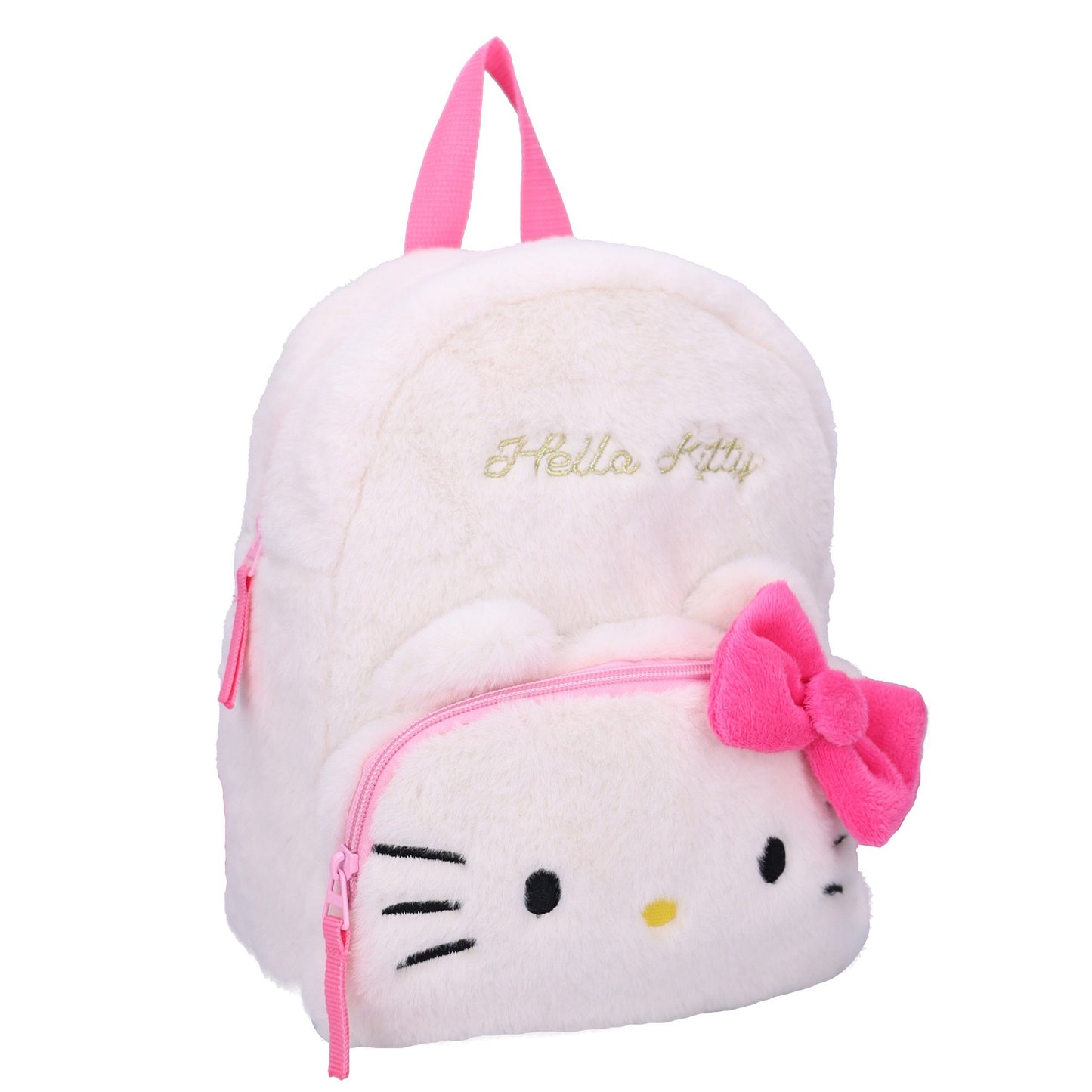 Hello Kitty Kinder Rucksack Fluffy Festival mit weichem Stoff Tasche