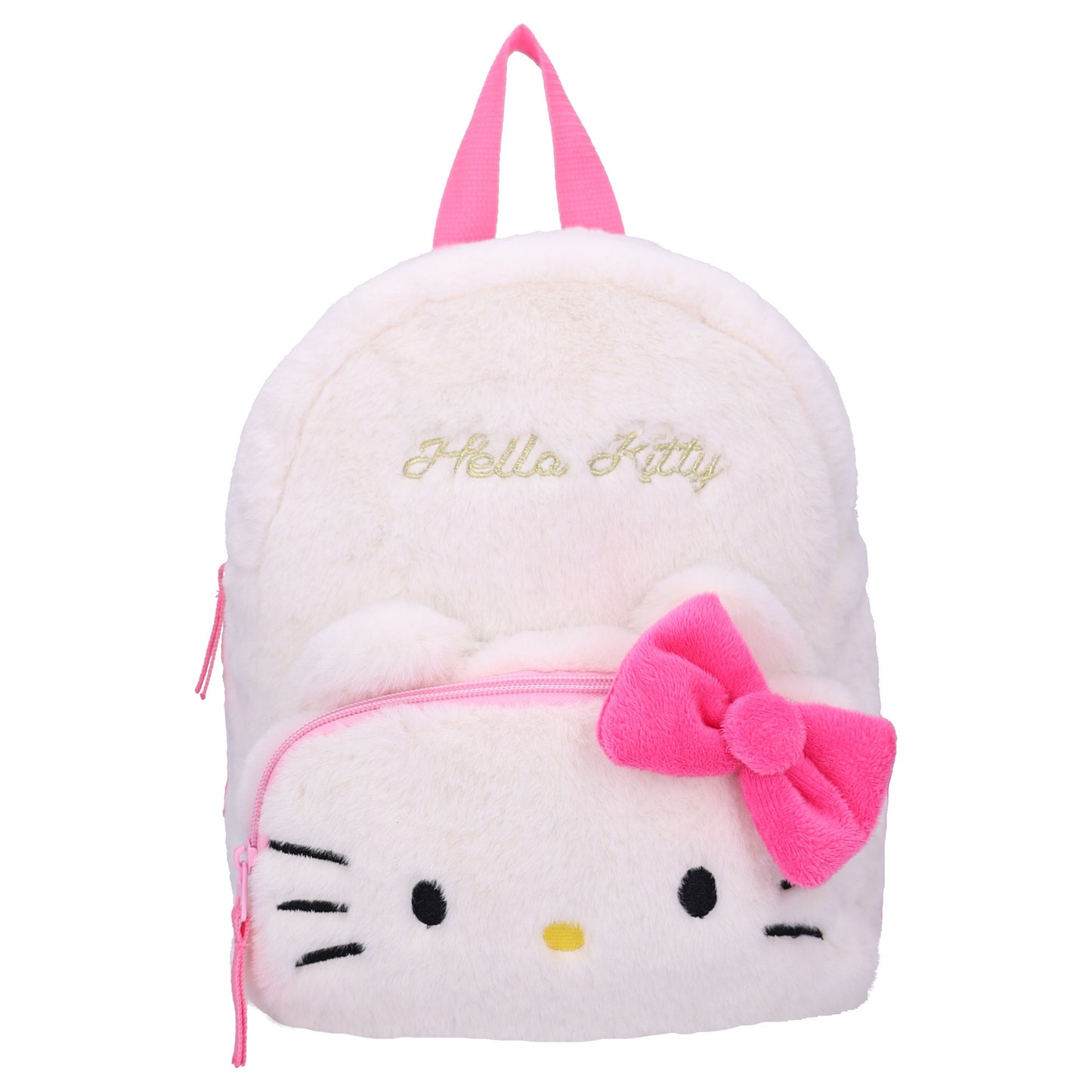 Hello Kitty Kinder Rucksack Fluffy Festival mit weichem Stoff Tasche