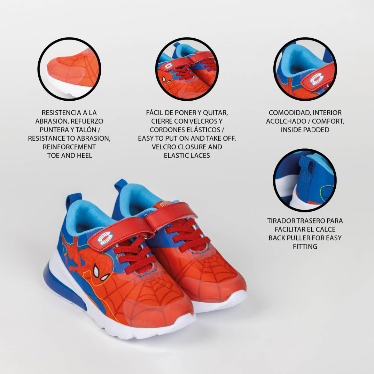 Marvel Spider Man Kinder Sportschuhe mit Lichteffekt leichte Kindersneaker