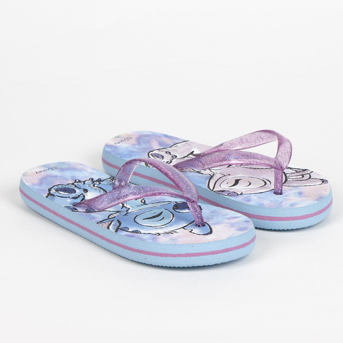 Disney Stitch Premium Flip Flops Kinder Zehentrenner für Schwimmbad Dusche und Strand