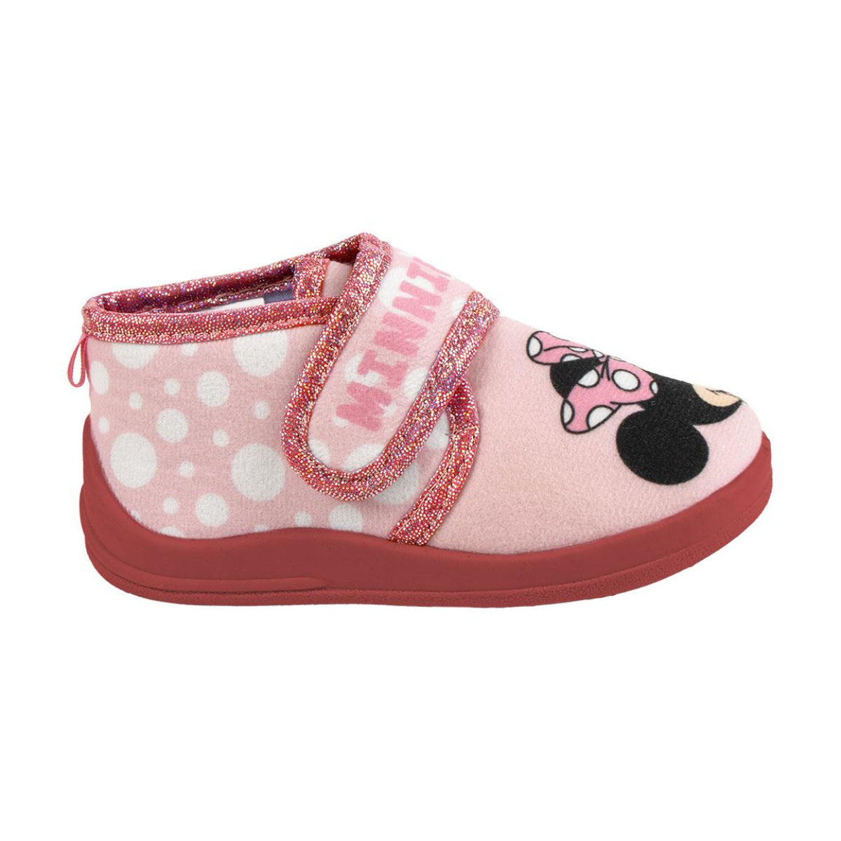 Disney Minnie Mouse Kinder Hausschuhe Halb-Boot Warme Hausstiefel, Pantoffeln