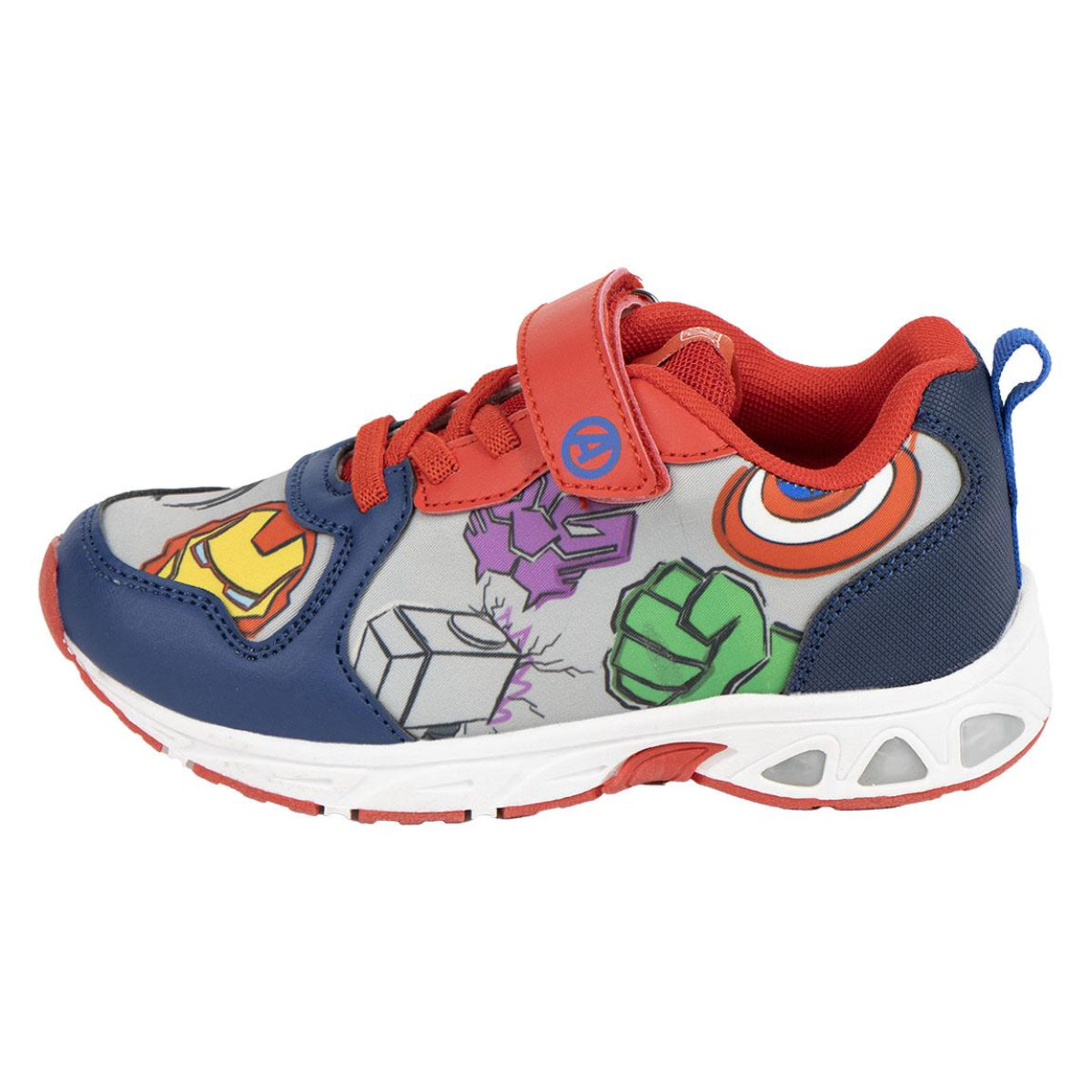 Avengers Kinder Sneaker mit Lichteffekt aus Polyurethanleder