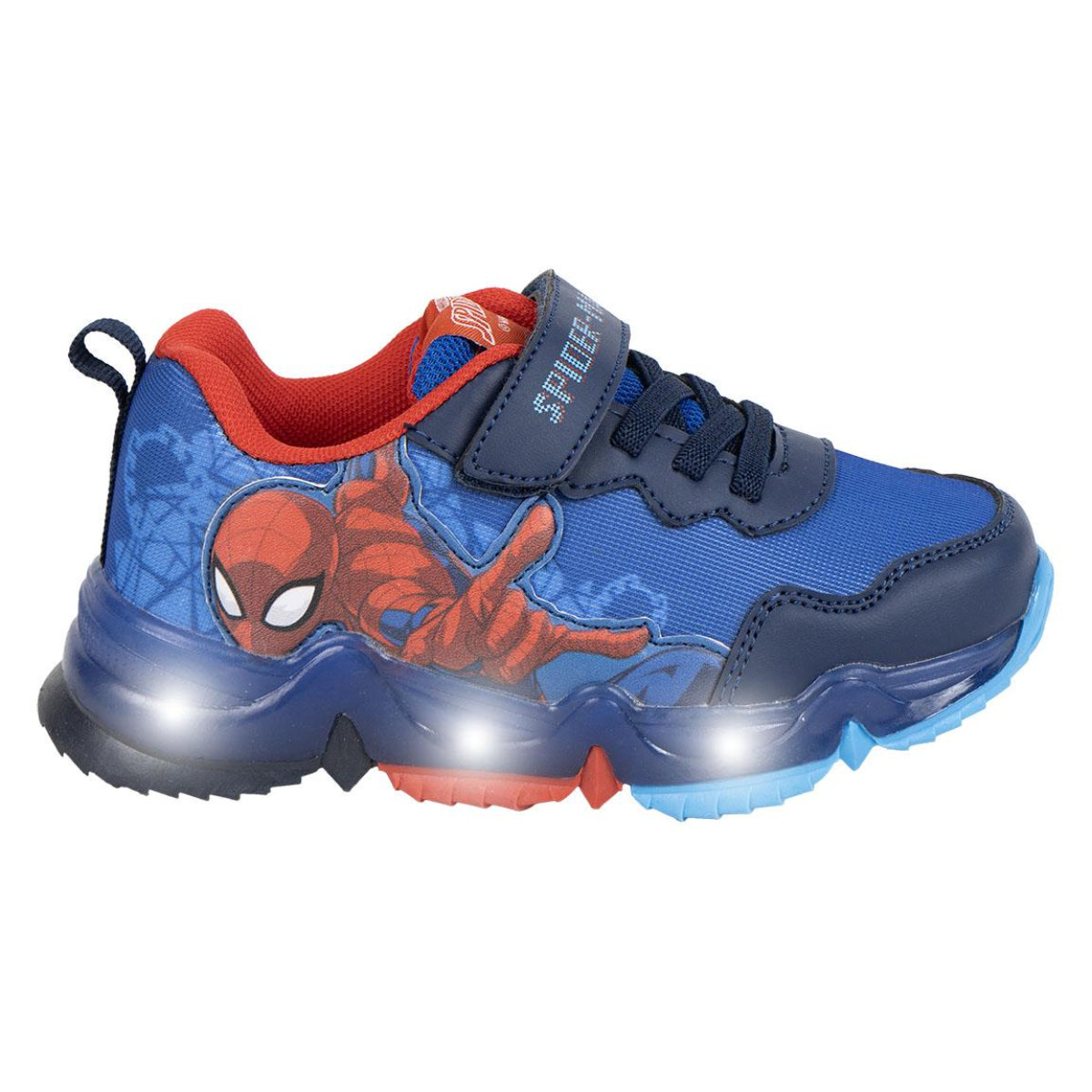 Spiderman Kinder Sneaker mit Lichteffekt Polyurethanleder