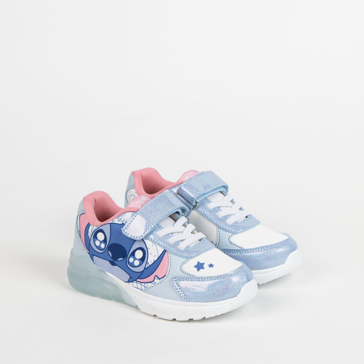 Disney Stitch Kinder Sneaker mit Lichteffekt aus Polyurethanleder