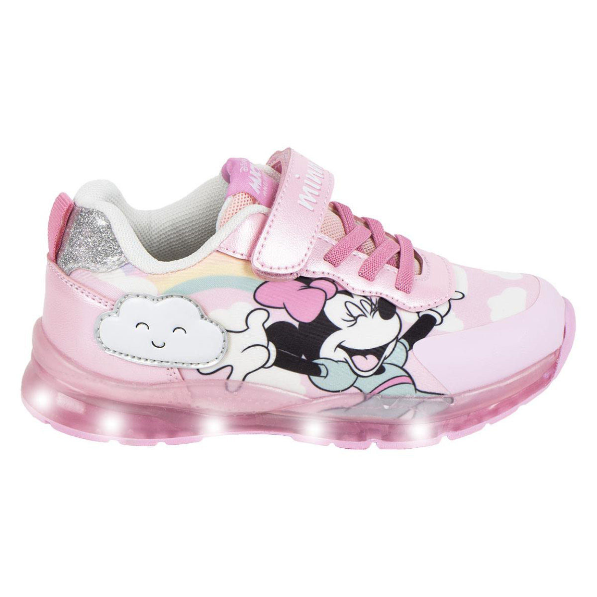 Disney Minnie Kinder Freizeitschuhe mit Licht sportliche Schuhe für Kindergarten und Freizeit