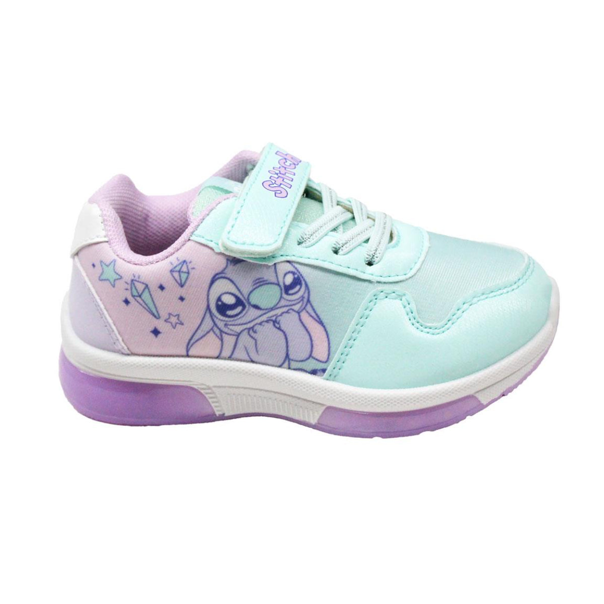Disney Stitch Kinder Sportschuhe mit Lichteffekt Obermaterial aus Polyurethanleder