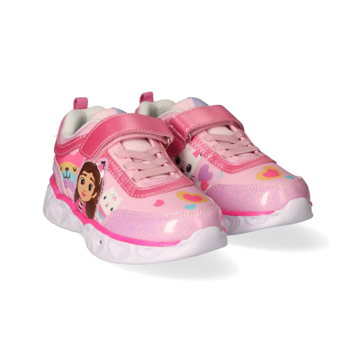Gabby’s Dollhouse Sneaker für Kinder mit leichter EVA Sohle und Lichteffekt