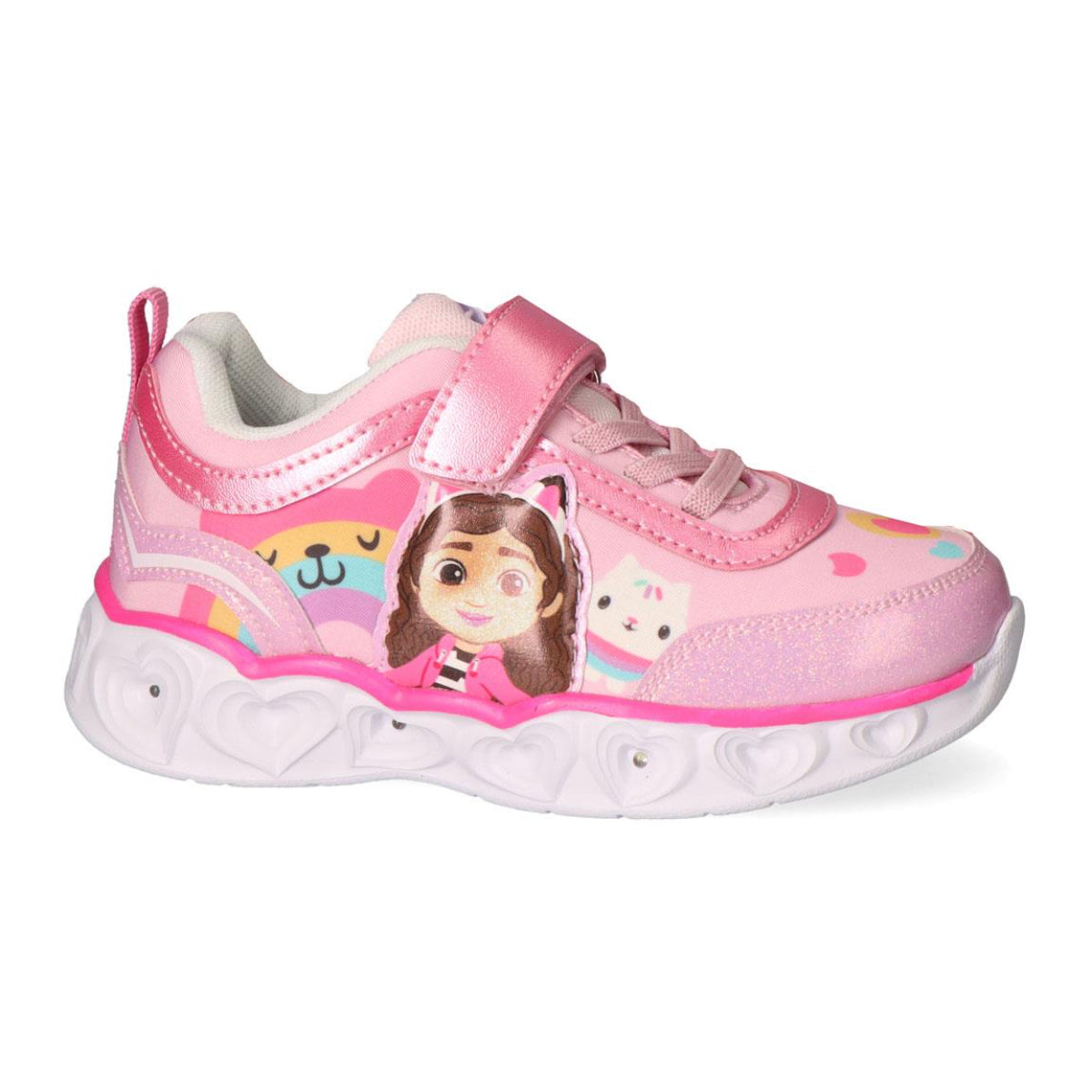 Gabby’s Dollhouse Sneaker für Kinder mit leichter EVA Sohle und Lichteffekt
