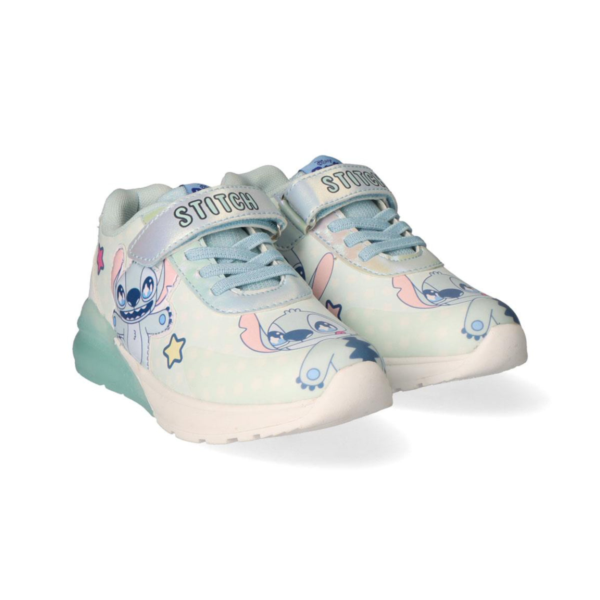 Disney Stitch Kinder Sneaker mit Lichteffekt aus Polyurethanleder