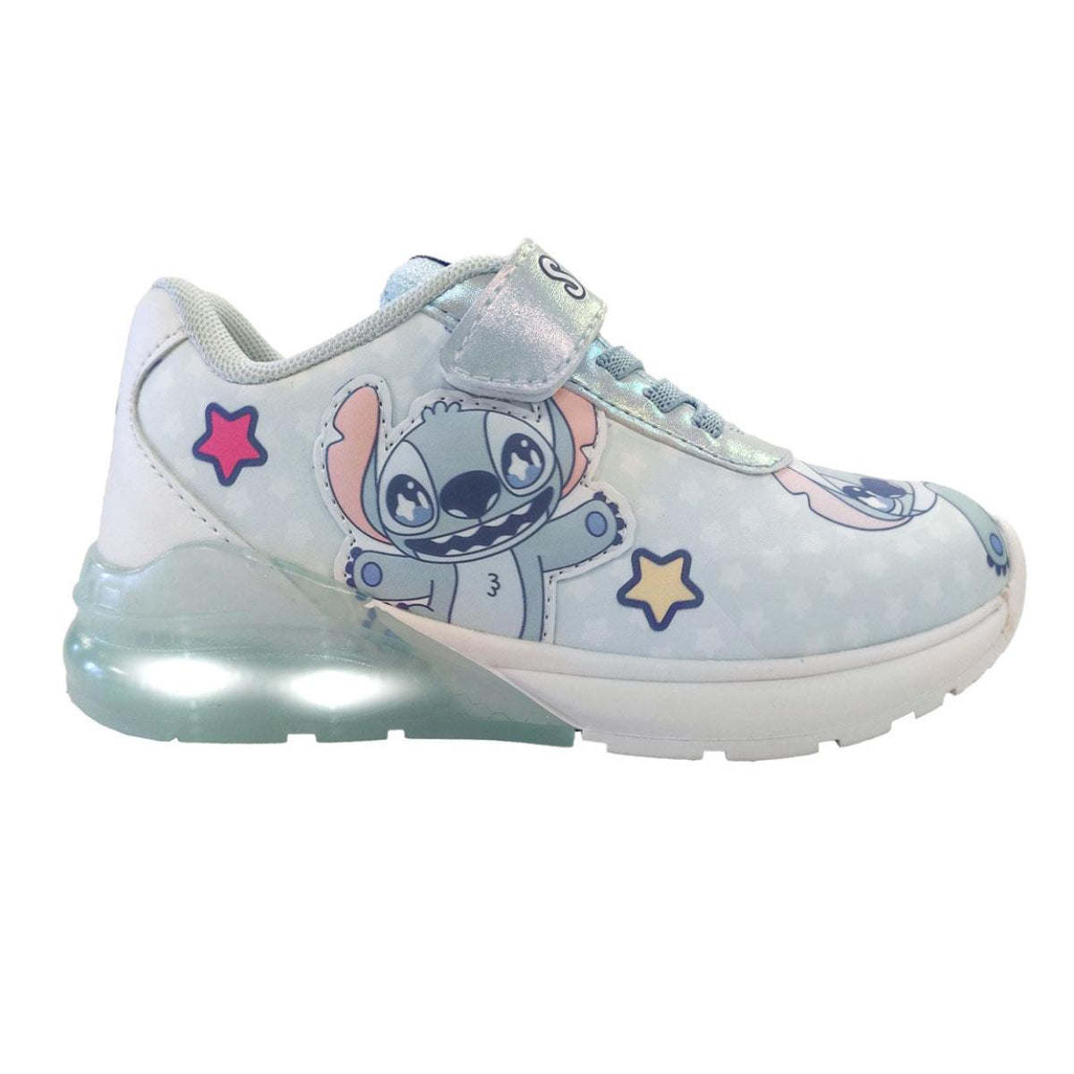 Disney Stitch Kinder Sneaker mit Lichteffekt aus Polyurethanleder
