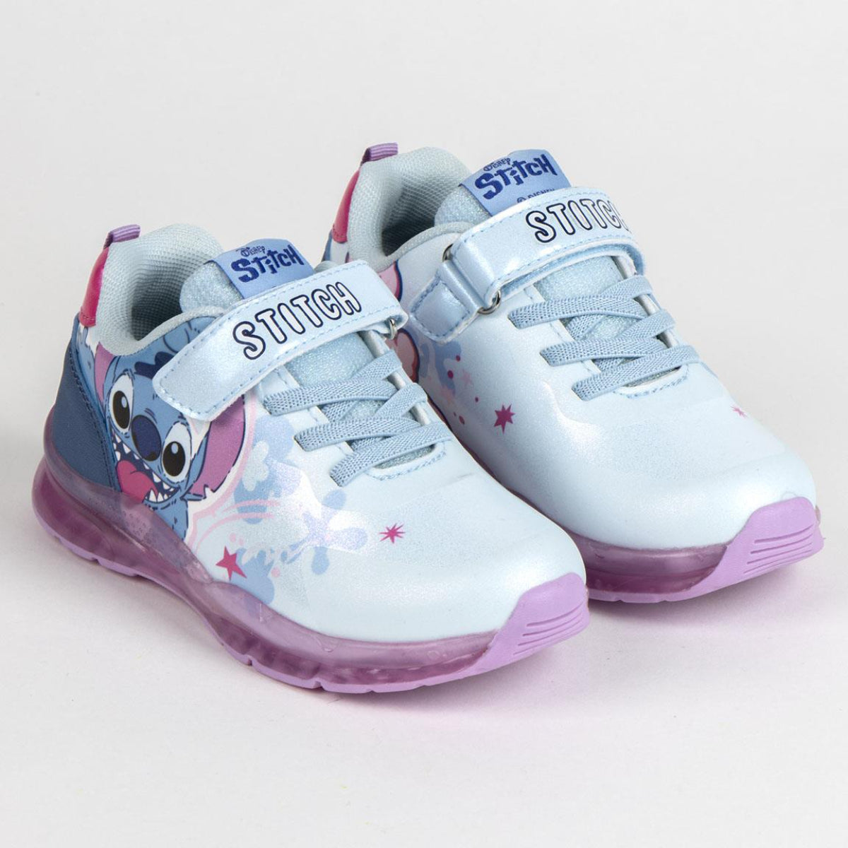 Disney Stitch Sneaker Kinder mit LED Lichteffekt Freizeitschuhe Mädchen