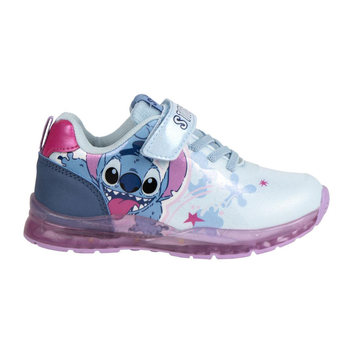 Disney Stitch Sneaker Kinder mit LED Lichteffekt Freizeitschuhe Mädchen