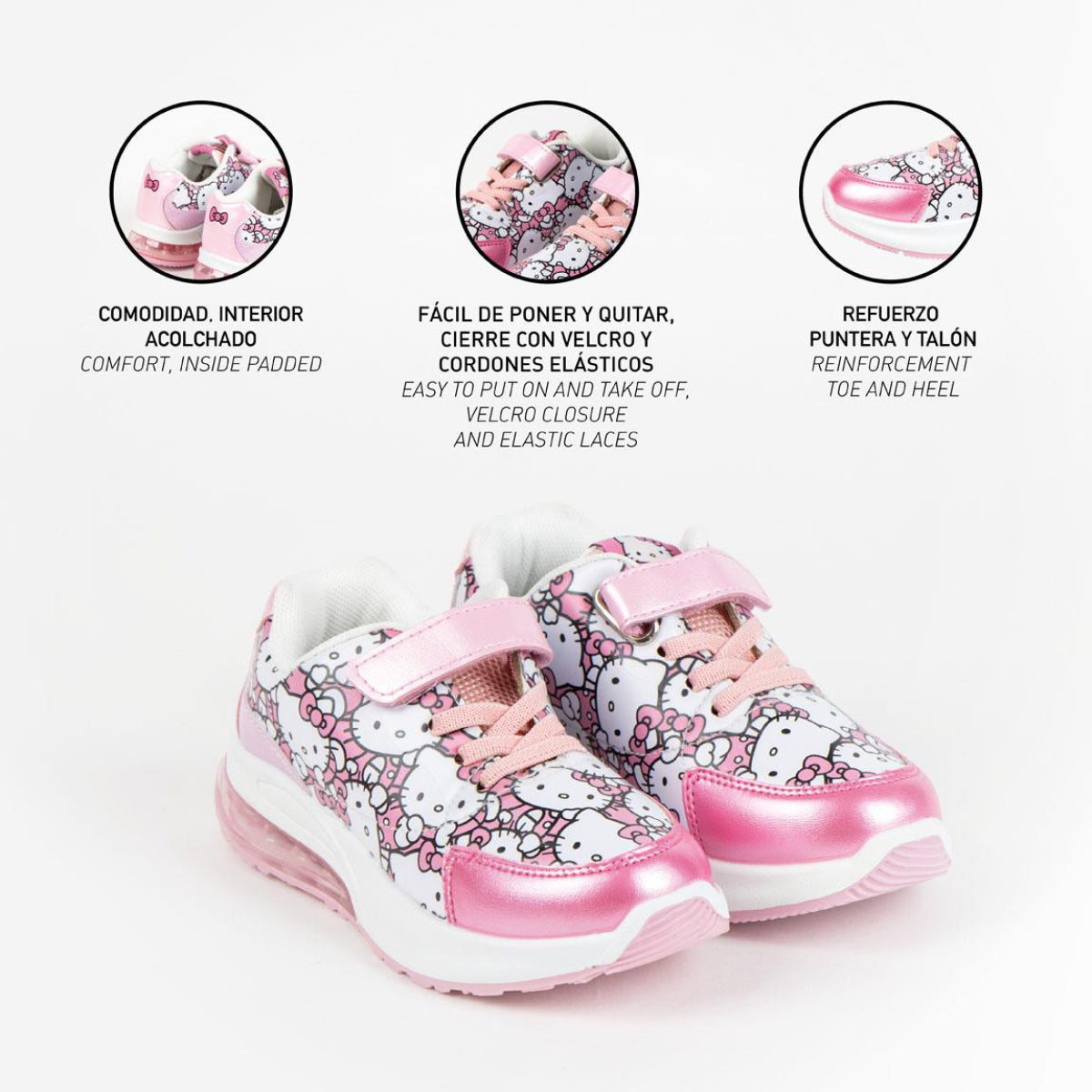 Hello Kitty Kinder Freizeitschuhe mit Licht Sportschuhe für Alltag und Freizeit