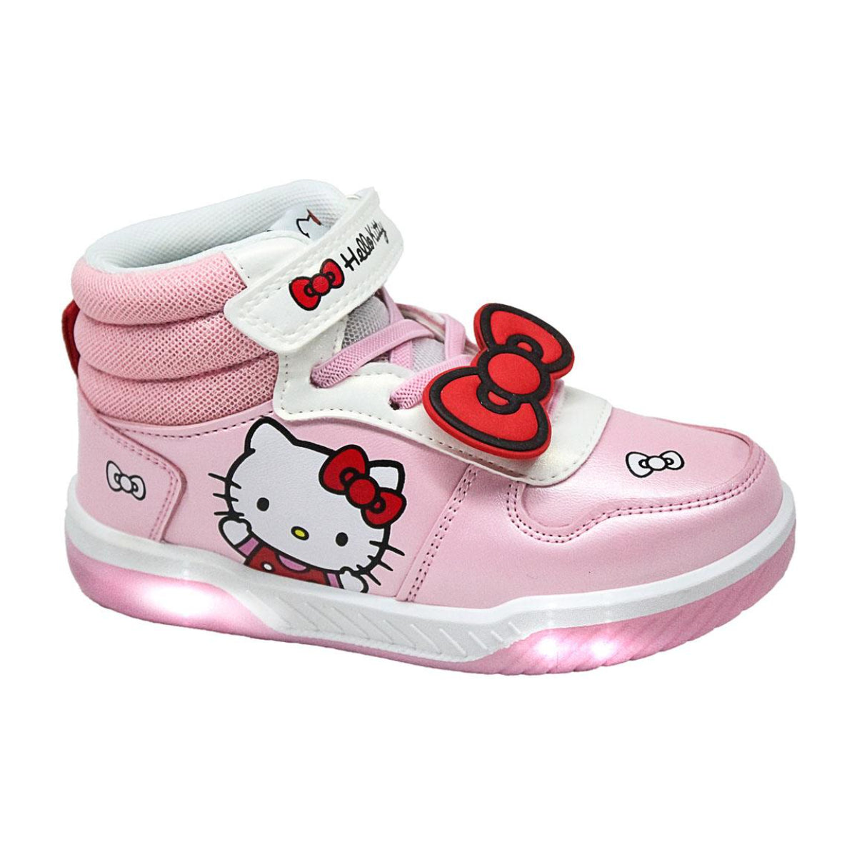 Hello Kitty Kinder Sporty Shoes mit Licht Freizeitschuhe aus Polyurethanleder und Polyester