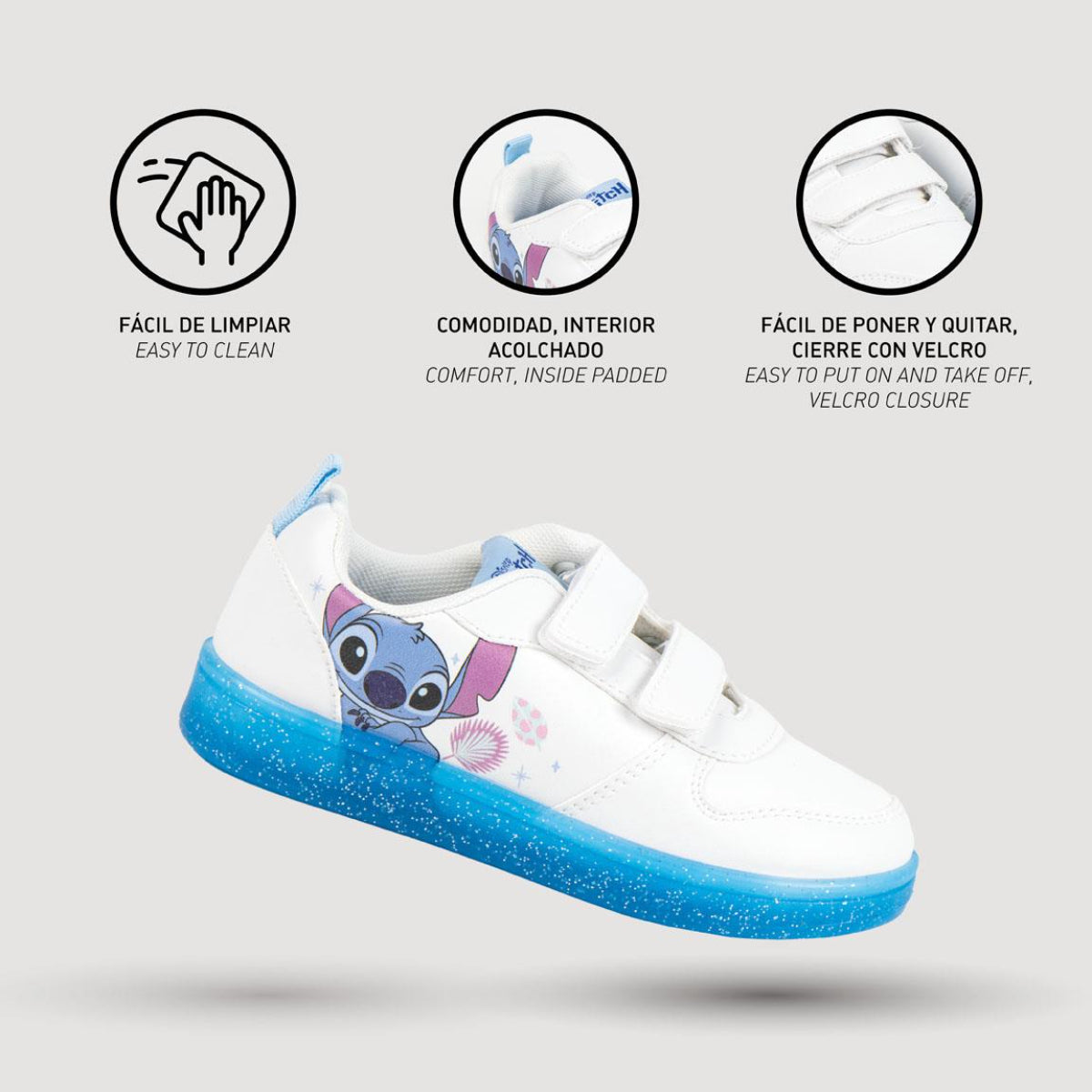 Disney Stitch Kinder Sneaker Schulschuhe Freizeitschuhe PVC Sohle Alltagsschuhe