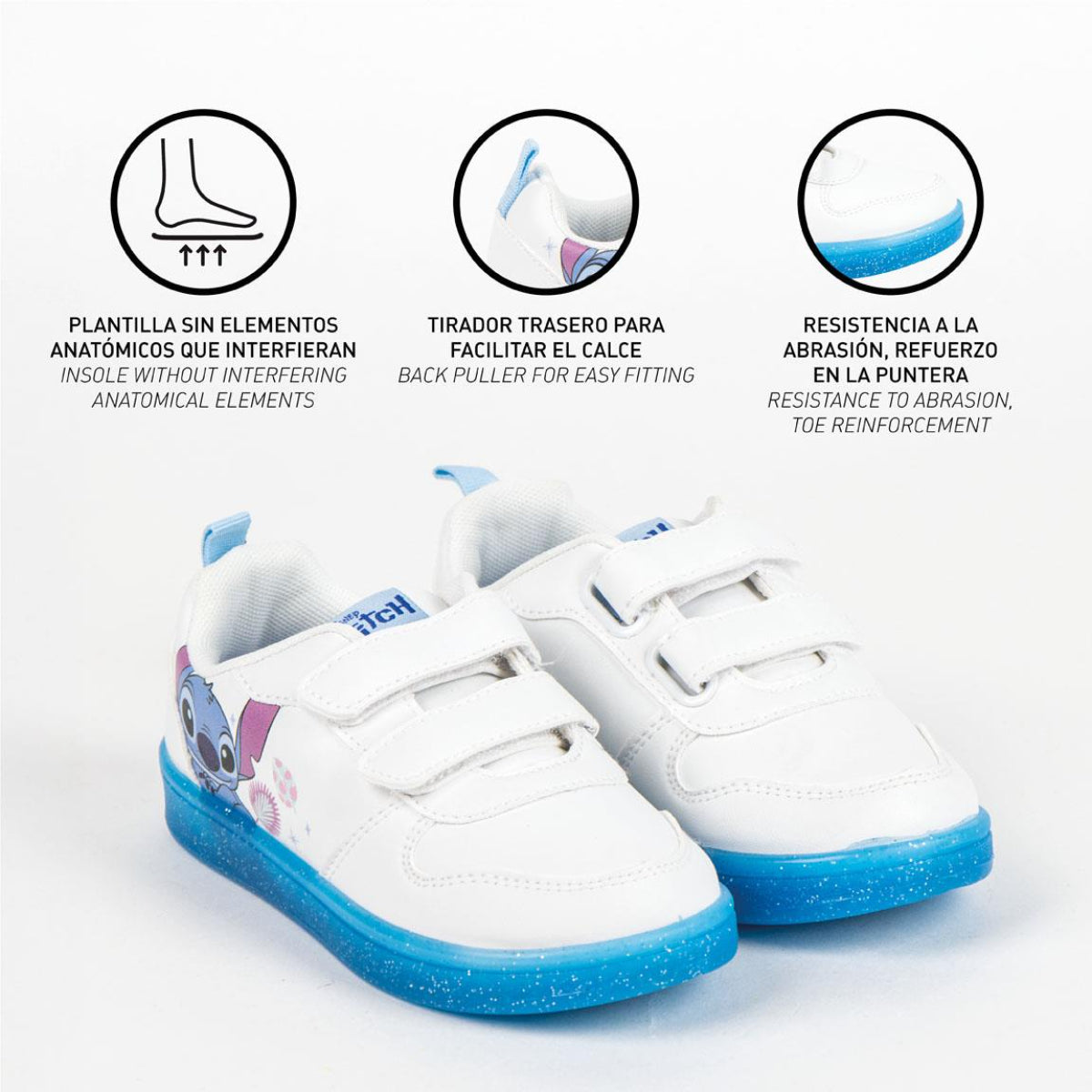 Disney Stitch Kinder Sneaker Schulschuhe Freizeitschuhe PVC Sohle Alltagsschuhe