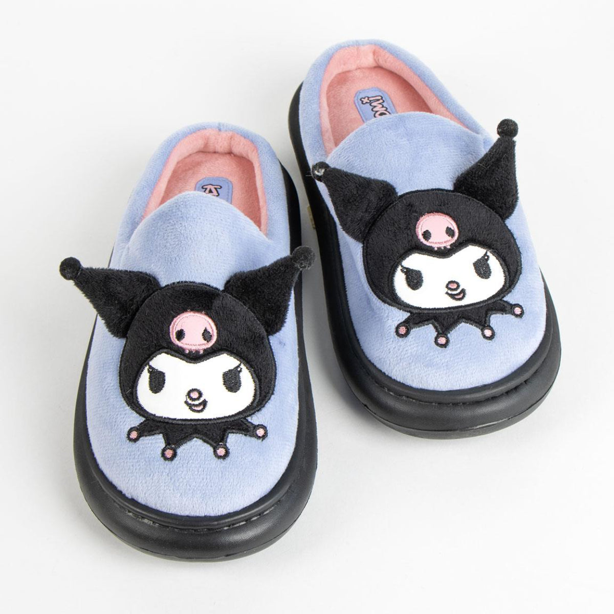 Hello Kitty Kuromi Pantoffeln Damen offene Hausschuhe mit Kuromi Fan Design