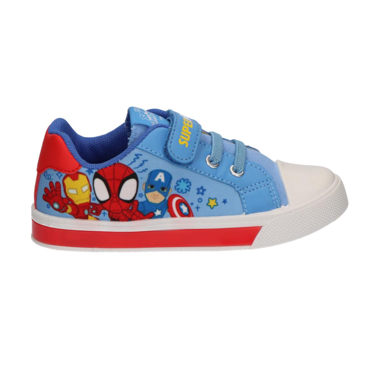 Marvel Spidey Kinder Canvas Sneaker mit Lichteffekt Schuhe für Freizeit und Alltag