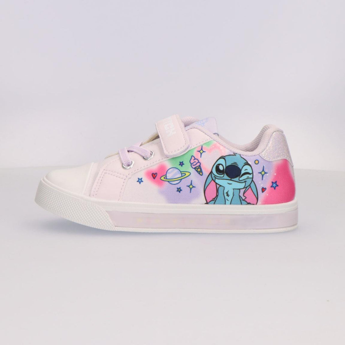 Disney Stitch Kinder Sneakers mit Licht Freizeitschuhe für Schule Spielplatz und Freizeit
