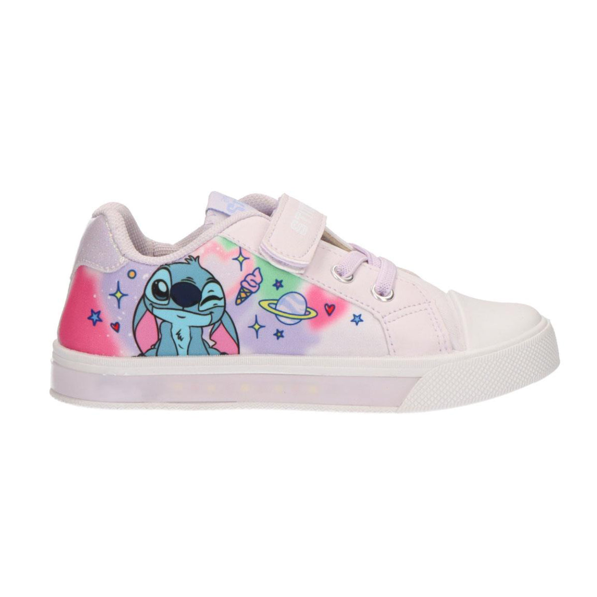 Disney Stitch Kinder Sneakers mit Licht Freizeitschuhe für Schule Spielplatz und Freizeit