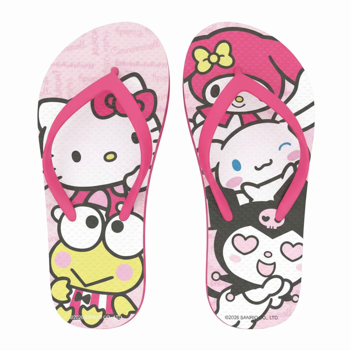 Hello Kitty Kinder Badeschuhe Flip Flops Zehentrenner für Strand und Pool