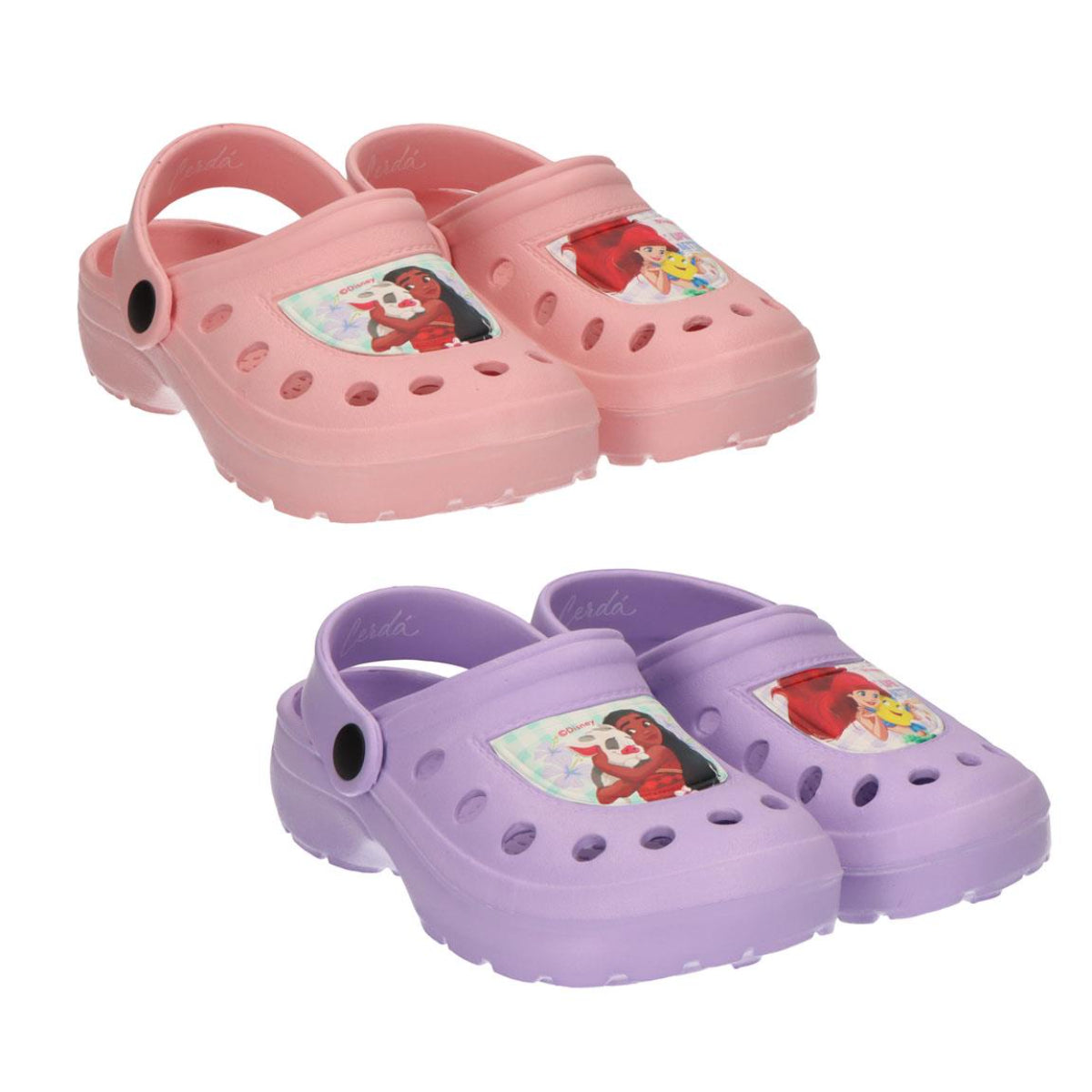 Disney Princess Kinder Badeschuhe Clogs wassergeeignet und leicht für Urlaub und Schwimmbad