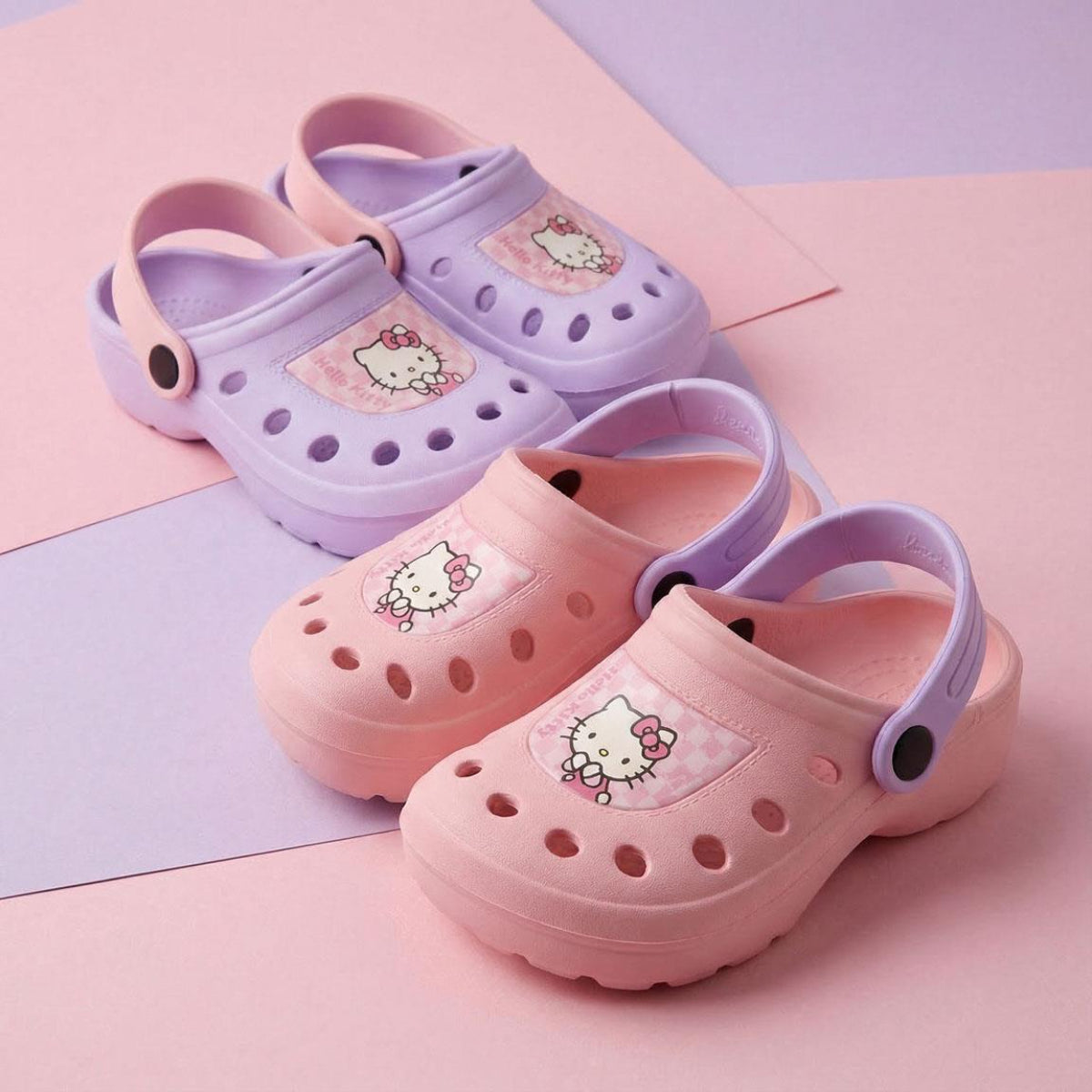 Hello Kitty Kinder Badeschuhe Clogs wassergeeignet und leicht für Urlaub und Schwimmbad