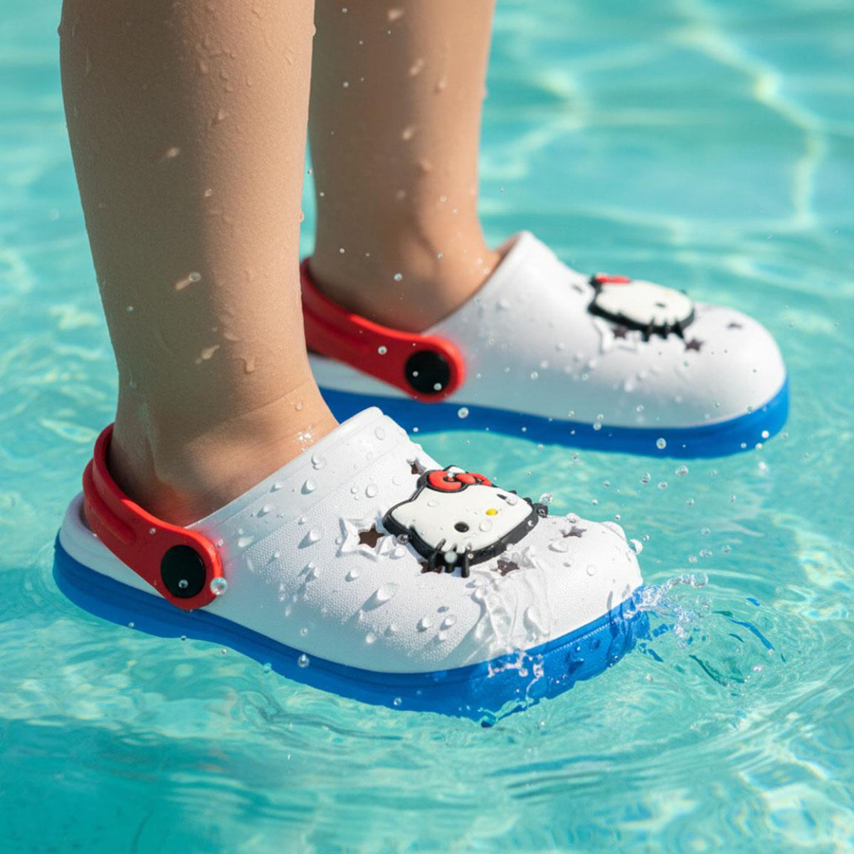 Hello Kitty Premium Clogs Mädchen Freizeitschuhe für Sommer und Urlaub