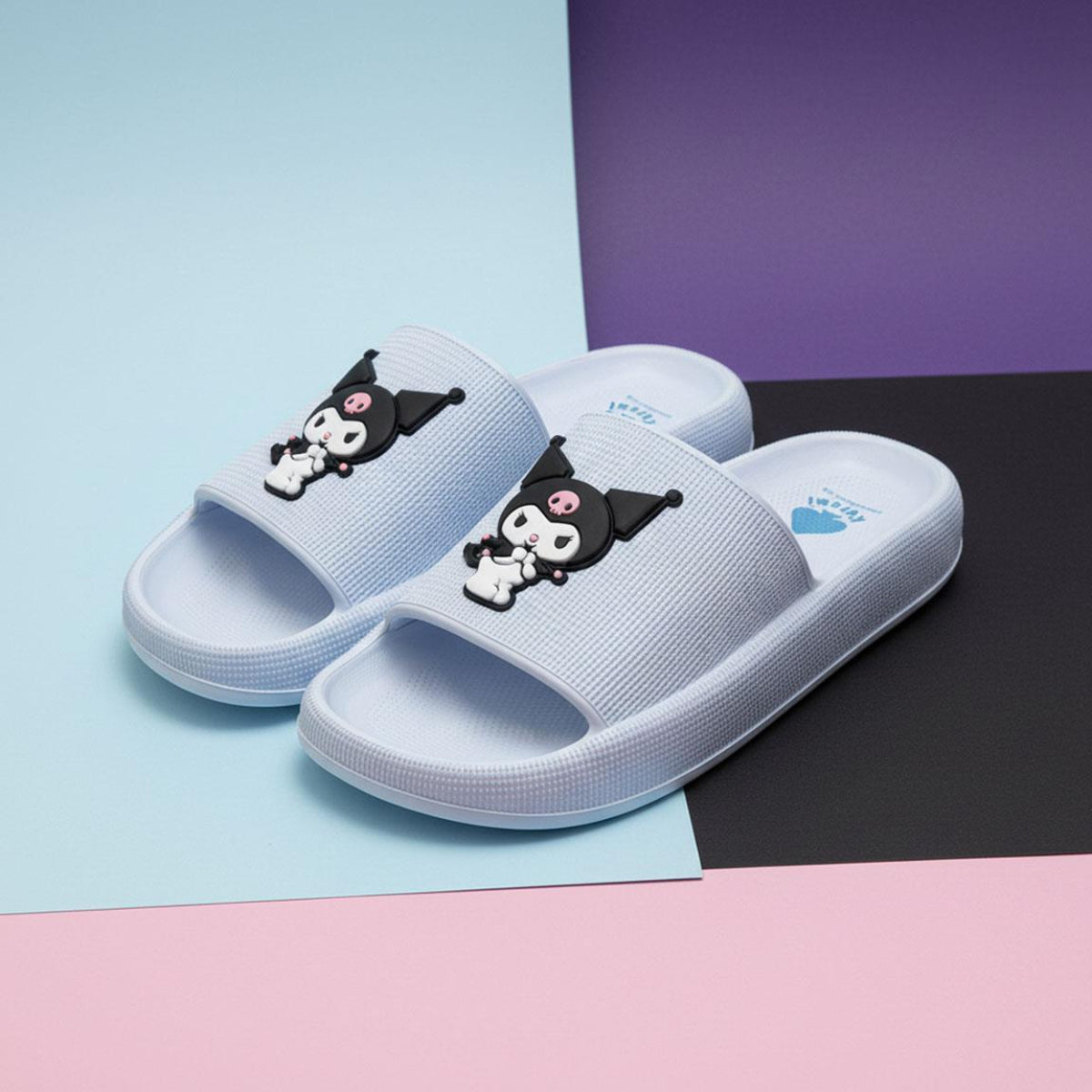 Hello Kitty Damen Pantoletten EVA Sandalen Badelatschen für Sommer Urlaub Dusche