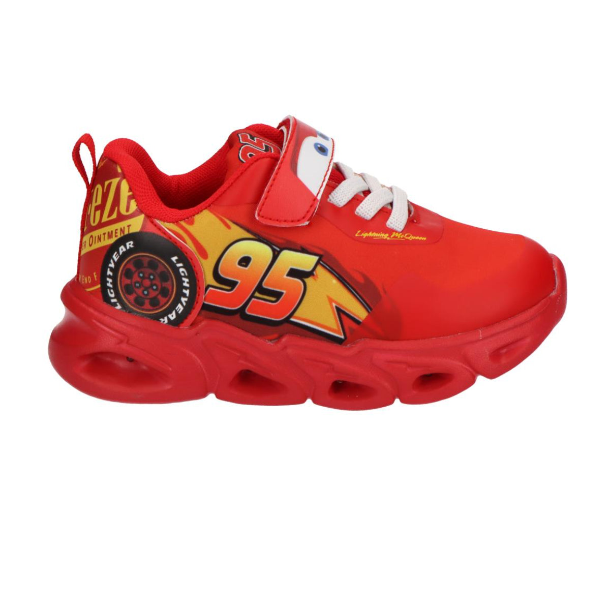 Disney Cars Kinder Sneaker mit Licht leichte Freizeitschuhe für Schule Spielplatz und Alltag