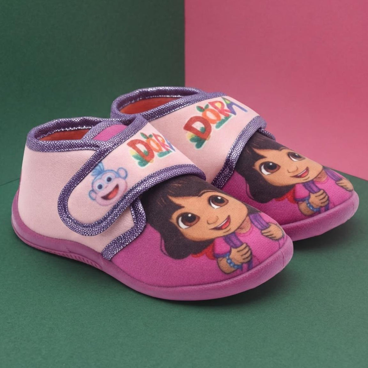 Dora Kinder Hausschuhe Pantoffeln für Kinderzimmer und Zuhause