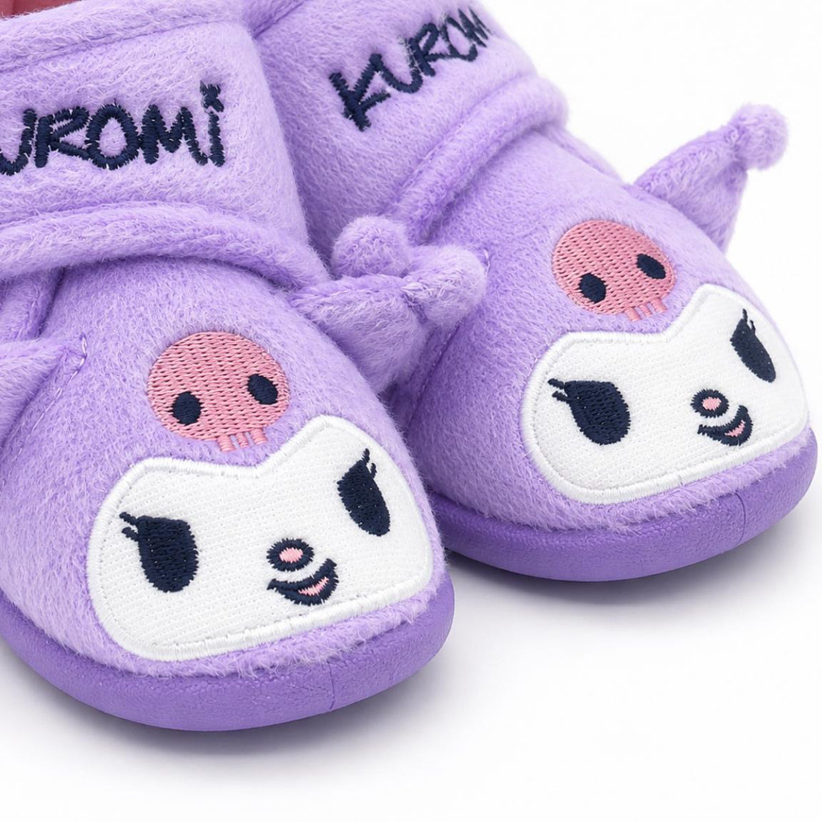 Hello Kitty Kuromi Kinder Hausschuhe halbhoch mit Applikationen für Zuhause Freizeit und Alltag