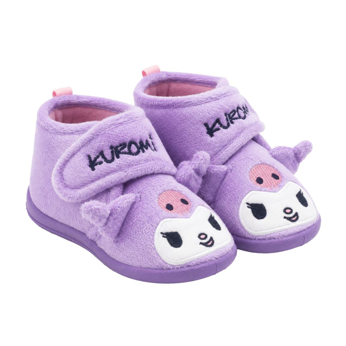 Hello Kitty Kuromi Kinder Hausschuhe halbhoch mit Applikationen für Zuhause Freizeit und Alltag