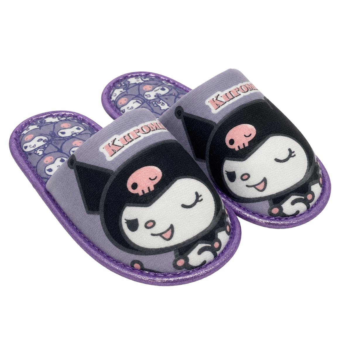 Sanrio Kuromi Kinder Pantoffeln offen für Zuhause Freizeit und Reisen