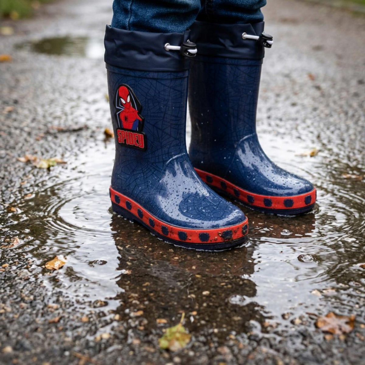 Marvel Spiderman Gummistiefel Kinder für Regen Spaziergänge Schule und draußen