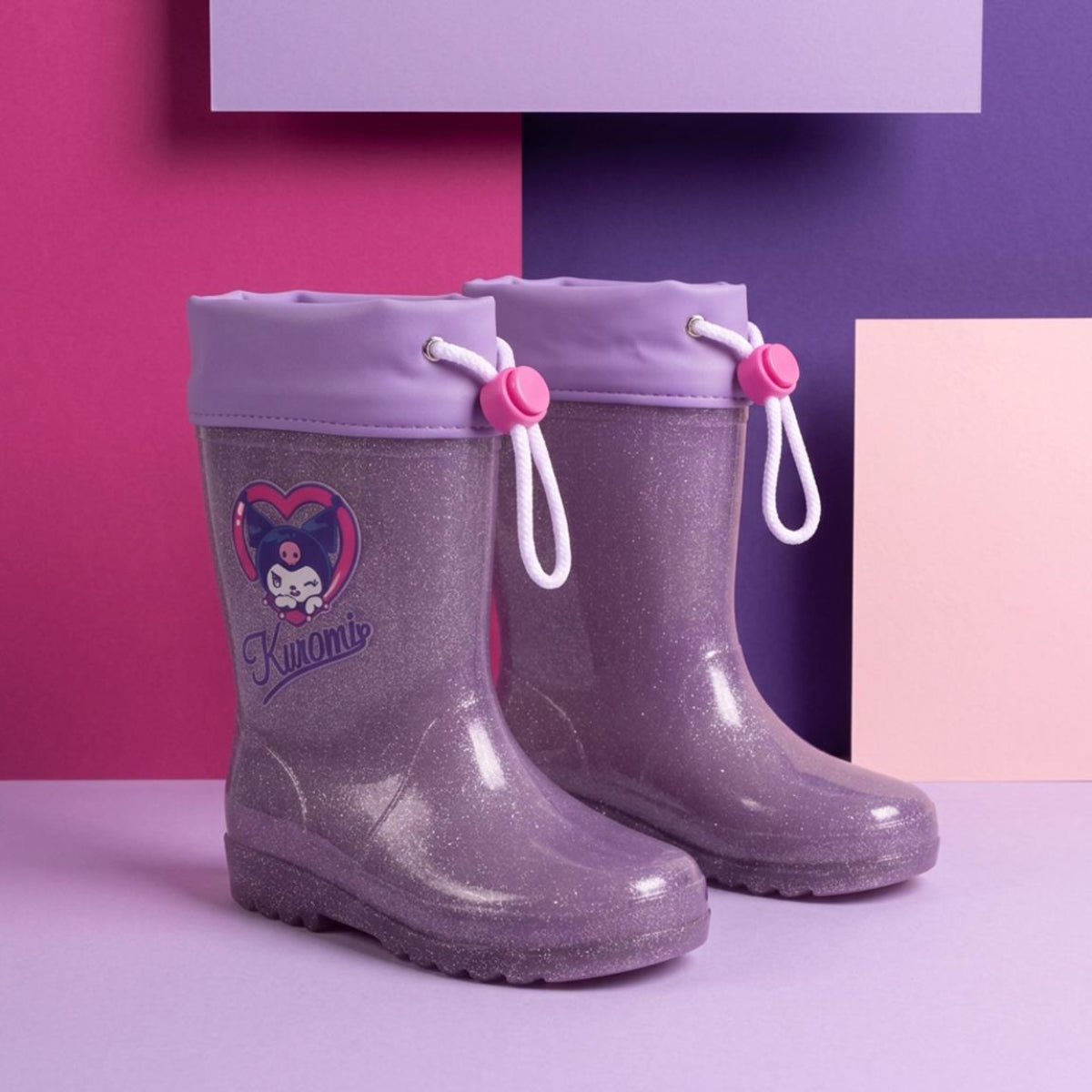 Hello Kitty Kuromi Regenstiefel Kinder für Kita und Regentage Spaziergänge