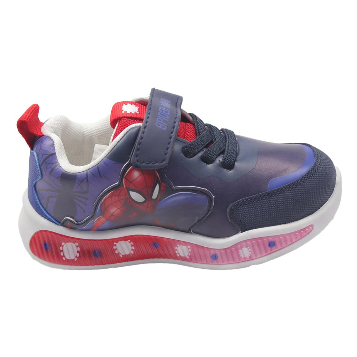 Marvel Spiderman Kinder Sneaker mit Licht Sportliche Schuhe für Schule Freizeit und Alltag