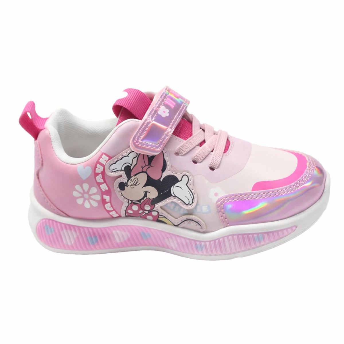 Disney Minnie Kinder Schuhe mit Lichteffekt Sneaker für Freizeit und unterwegs
