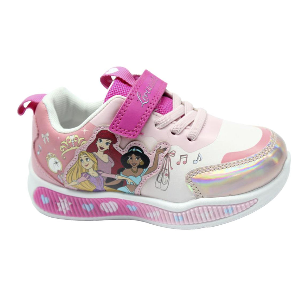 Disney Princess Kinder Sneaker mit Licht Sportliche Schuhe für Schule Freizeit und Alltag